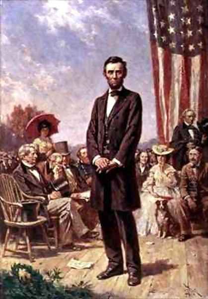 The Gettysburg Address Oil Painting by Jean-Leon Gerome Ferris