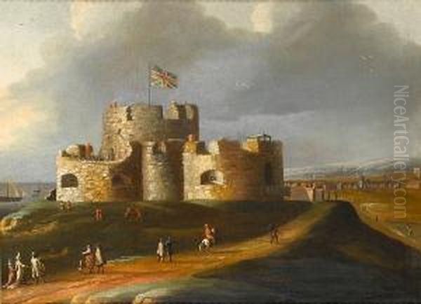 Sandown Castle, Deal Oil Painting by Peter Tillemans