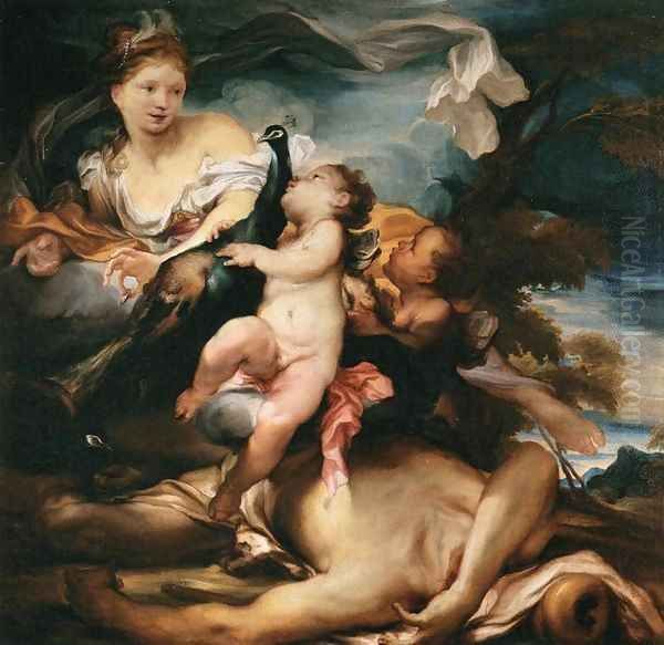 Juno and Argus Oil Painting by Gregorio de Ferrari