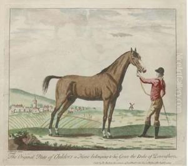 The Original Plate Of Childers, A Horse Belonging To His Grace Theduke Of Devonshire Oil Painting by Peter Tillemans