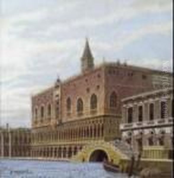 Palazzo Ducale Oil Painting by Vittorio Thummel Timmel