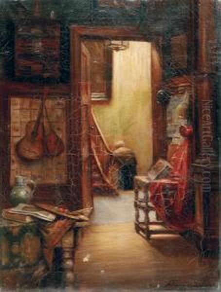 Interior Oil Painting by Henri Timmermans