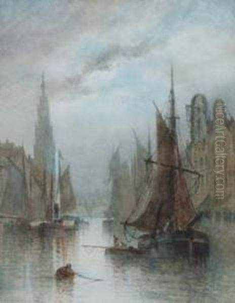 Rotterdam Oil Painting by Louis Timmermans