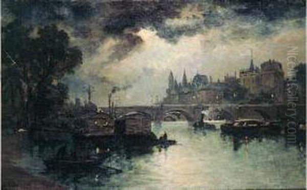 Paris, Le Pont Neuf Oil Painting by Louis Timmermans