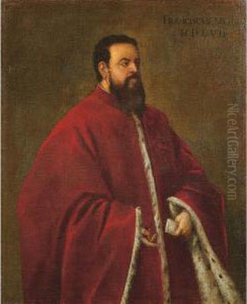 Ritratto Del Senatore Francesco Michiel Oil Painting by Domenico Tintoretto