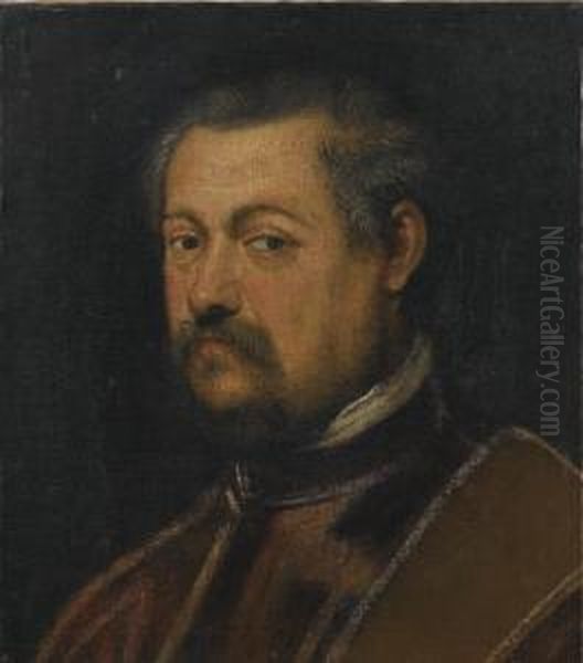 Ritratto Di Senatore Veneziano Oil Painting by Domenico Tintoretto