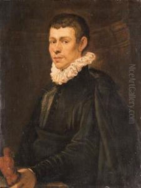 Portrait Of A Young Sculptor Oil Painting by Domenico Tintoretto