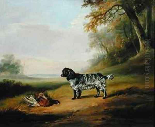 Landscape with a Dog Oil Painting by John Snr Ferneley