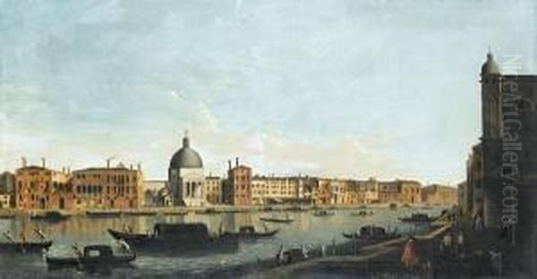 The Grand Canal Oil Painting by Francesco Tironi