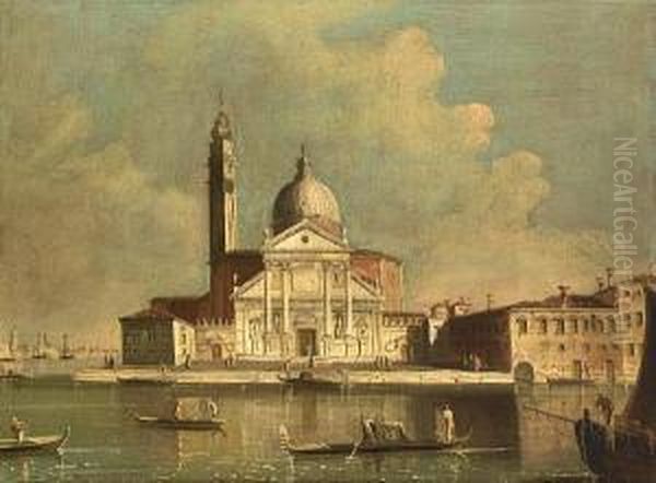 The Church Of San Giorgio Maggiore In Venice Oil Painting by Francesco Tironi