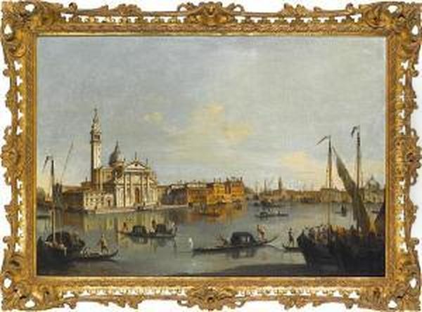 The Molo With Santa Maria Della Salute Oil Painting by Francesco Tironi