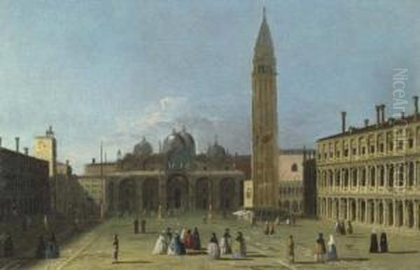 Markusplatz. Oil Painting by Francesco Tironi