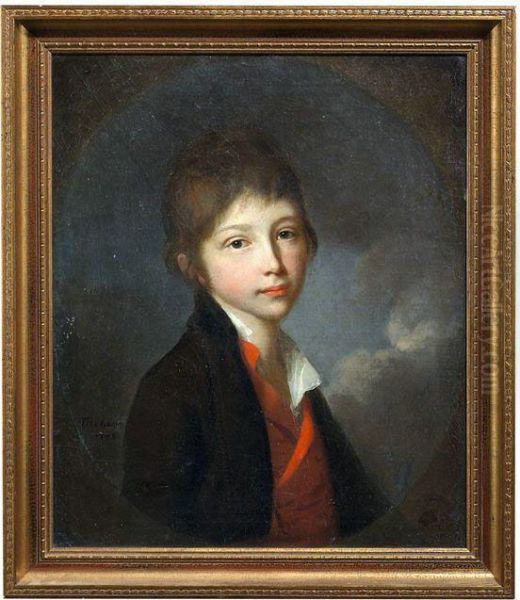 Bildnis Des Hans Carl Ottobald Freiherr Von Werthern Im Alter Von 11 Jahren Oil Painting by Johann Friedrich A. Tischbein