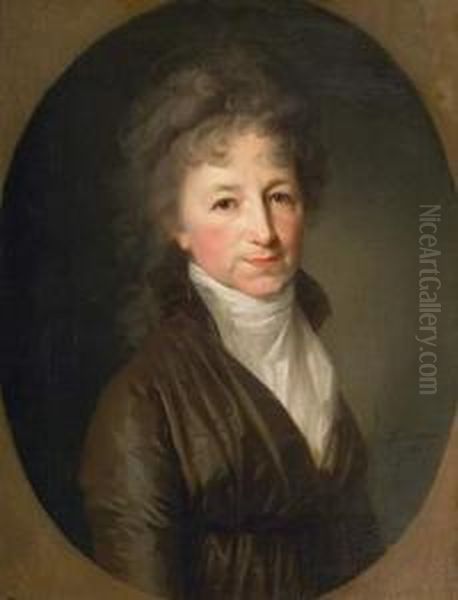 Portrait Of A Lady Oil Painting by Johann Friedrich A. Tischbein