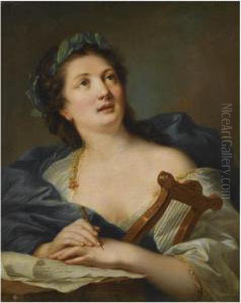 A Muse Oil Painting by Johann Heinrich Wilhelm Tischbein I