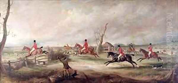 The Belvoir Hunt Oil Painting by John Snr Ferneley