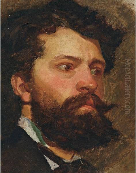 Ritratto Di Uomo Barbuto Oil Painting by Ettore Tito