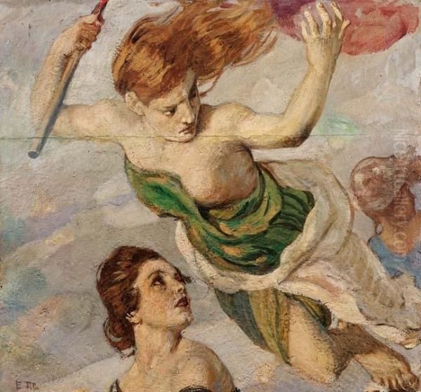 Allegoria Oil Painting by Ettore Tito