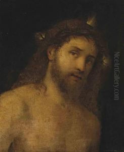 Ecce Homo Oil Painting by Tiziano Vecellio (Titian)