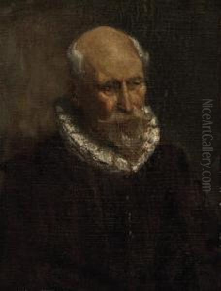 Portrait Of A Man Oil Painting by Tiziano Vecellio (Titian)