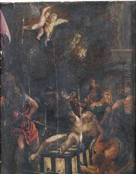 The Martyrdom Of Saint Lawrence Oil Painting by Tiziano Vecellio (Titian)