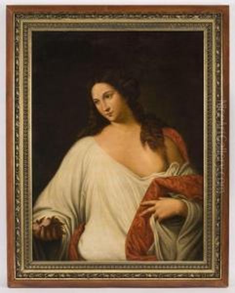 Flora Oil Painting by Tiziano Vecellio (Titian)