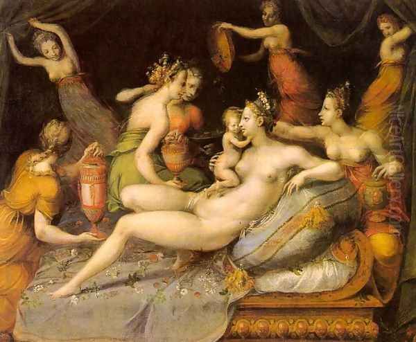 The Birth of Cupid Oil Painting by Master of Flora