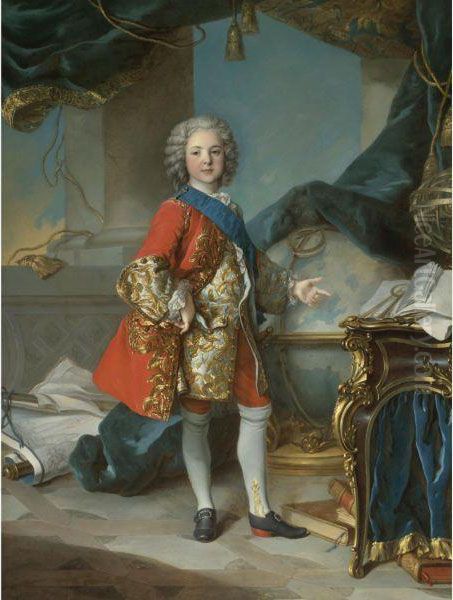 Louis, Dauphin De France Oil Painting by Louis Tocque