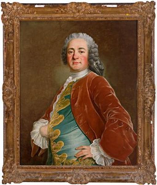 Presunto Ritratto Di Jean Baptiste Masse Oil Painting by Louis Tocque