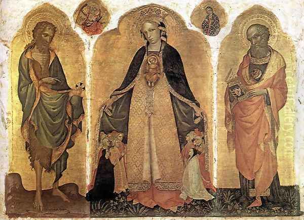 Triptych of the Madonna della Misericordia Oil Painting by Jacobello Del Fiore