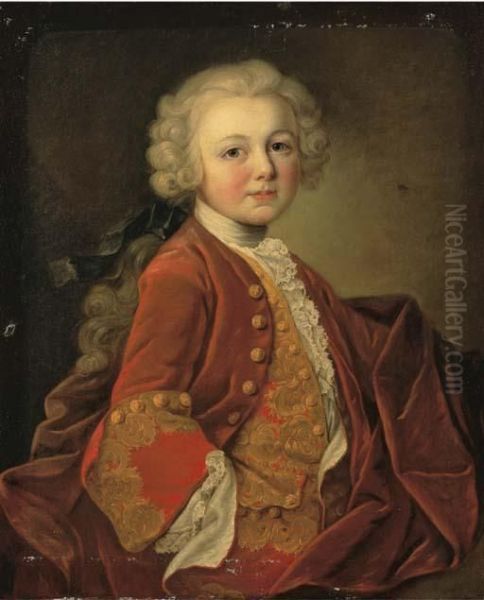 Portrait De Louis-philippe Joseph D'orleans, Duc De Chartres Oil Painting by Louis Tocque