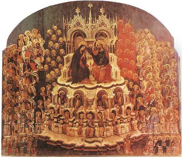 Coronation of the Virgin Oil Painting by Jacobello Del Fiore