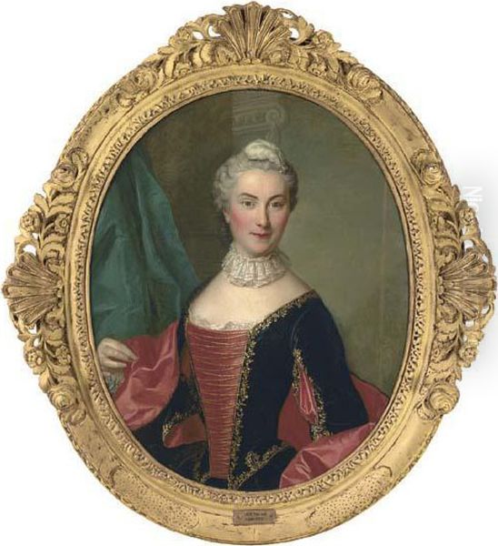 Portrait Of A Lady by Louis Tocque