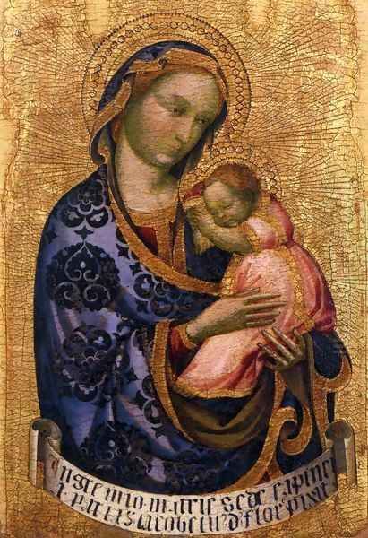 Virgin and Child Oil Painting by Jacobello Del Fiore