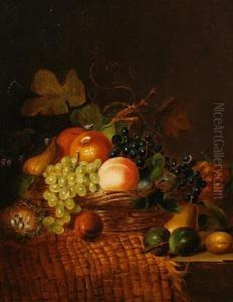 Still Life Of Fruit Oil Painting by Henry George Todd