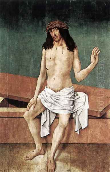 Christ with the Crown of Thorns Oil Painting by Rueland the Elder Frueauf