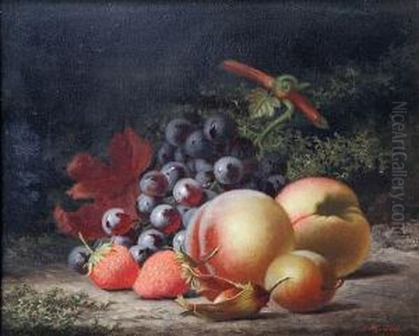 A Still Life Of Fruit Oil Painting by Henry George Todd