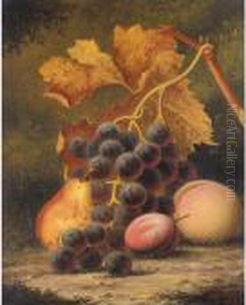 Still Life Of Fruit Oil Painting by Henry George Todd