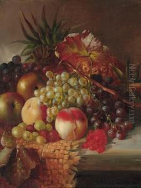 Grapes Oil Painting by Henry George Todd