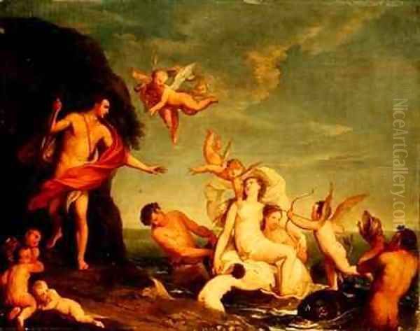 Triumph of Galatea Oil Painting by Marcantonio Franceschini