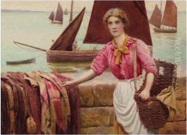 The Fisherman's Daughter Oil Painting by Ralph Todd