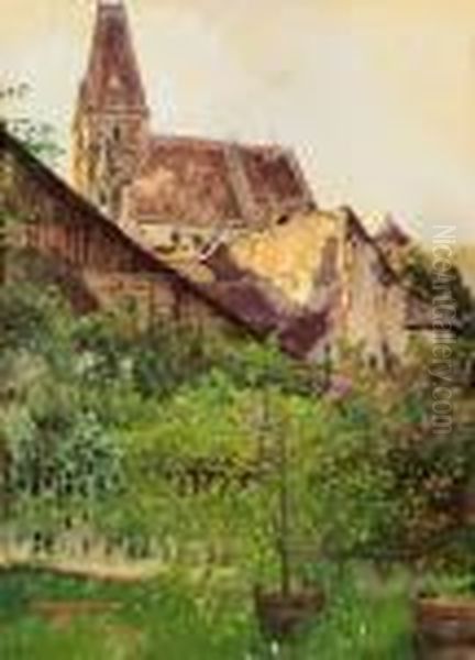 Weissenkirchen Oil Painting by Heinrich Tomec