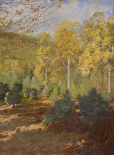 Forest Interior, Autumn Oil Painting by Ben Foster