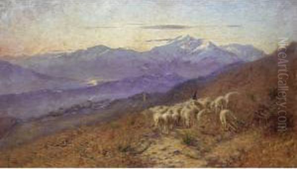 Fra Le Eriche Oil Painting by Achille Tominetti