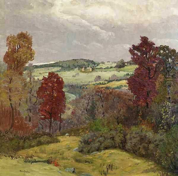 Autumn in New England Oil Painting by Ben Foster