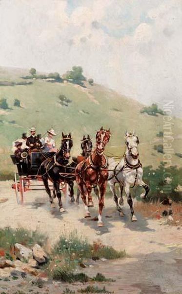 La Quadriga Oil Painting by Alfredo Tominz