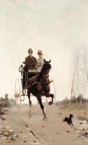 Out For A Ride Oil Painting by Alfredo Tominz