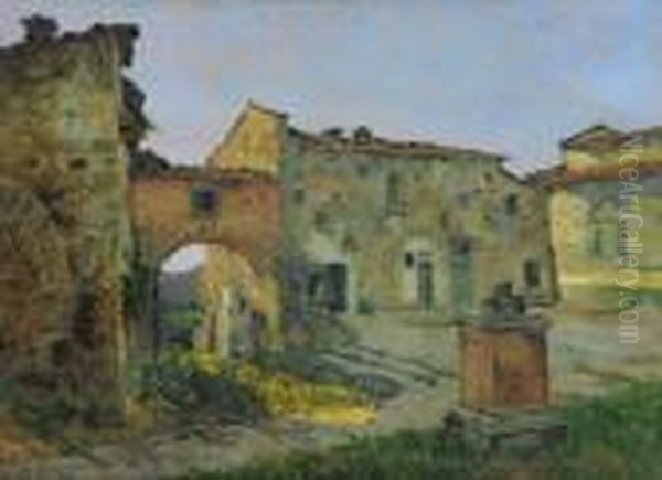 Ruderi Oil Painting by Adolfo Tommasi