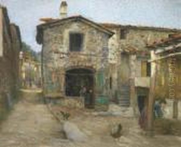 Case E Matraia Oil Painting by Adolfo Tommasi