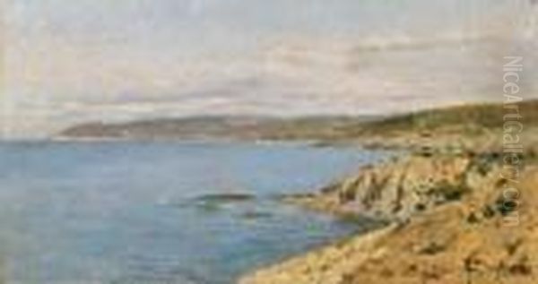 Veduta Della Costa Livornese by Angiolo Tommasi